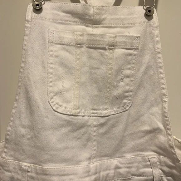 Wallflower White Short Overalls Size L - Picture 3 of 16